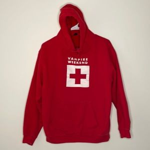 Vampire Weekend Official Red Hoodie